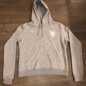 Nike gray Loras College soccer hoodie